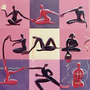 Creative Yoga,  Painting by Giselle